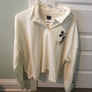 Mickey mouse cropped sweat shirt